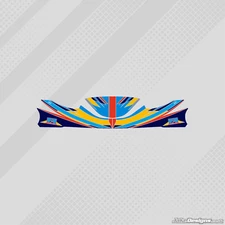 2016 FA ALONSO MK14 STYLE NOSE CONE STICKER KIT - KARTING - JakeDesigns
