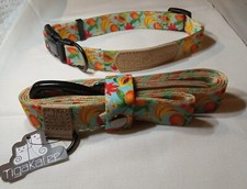 058 Dog Collar and Leash Set, Colorfull, Strong And Sturdy Collar/Leash...