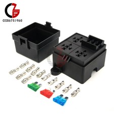 DC12V Universal Car Truck Relay Free Combination 3 Way 4/5Pin Fuse Holder Relay