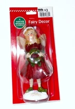Winter Wonder Lane Elf Fairy Decor Village Accessory Pot Christmas Decor 4"