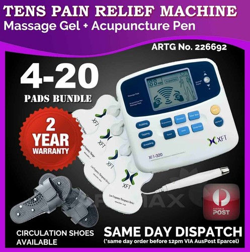 TENS Machine Massager Unit XFT320A +Acupuncture Pen w/Extra Pads BUNDLES Physio - Picture 34 of 36