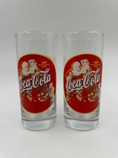 2x Coca Cola 1998 Glas Weihnachten 0,3L Sammelgl&auml;ser Vintage Rarit&auml;t Sammler