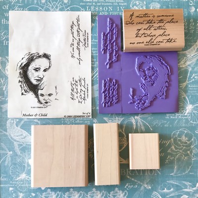 NEW! MOTHER &  CHILD Stampin' Up! bond blessed infant toddler mary archetype  