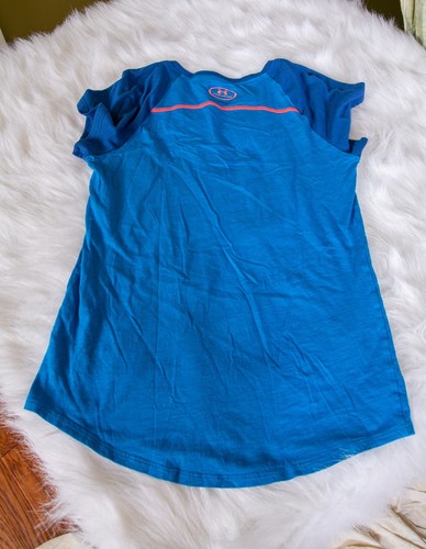 Under Armour Heatgear Youth Girls Large (YLG/JG/G) Loose Blue Tank Top - Bild 2 von 6