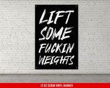 Motivational Gym Wall Art - Fitness Decor - Sport Gift Sign