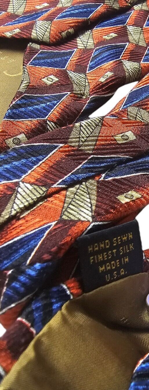 Robert Talbott Studio Silk Neck Tie Black Blue & … - image 4