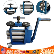 Manual Combination Rolling Mill Machine 75mm Jeweller Roller Jewelry Press Tool