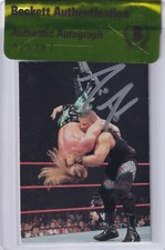 D'Lo Brown Signed 1998 Comic Images DuoCards WWF Rookie Card #24 BAS COA WWE RC