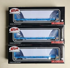 Atlas HO 62' Bulkhead flat car GATX 3 roadnumbers (price per car)