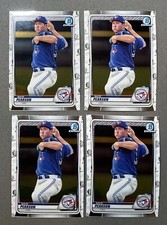 4x Lot 2020 Bowman Chrome Prospects Baseball MLB #BCP-124 Nate Pearson Base Card