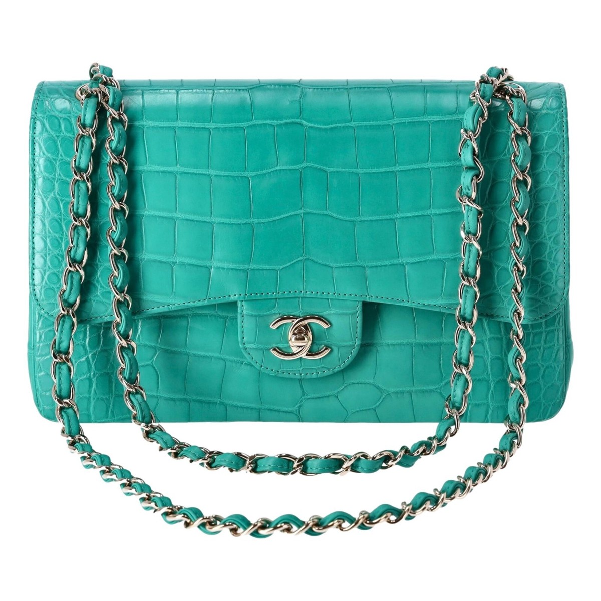 Chanel Matte Alligator Jumbo Double Flap Bag UK