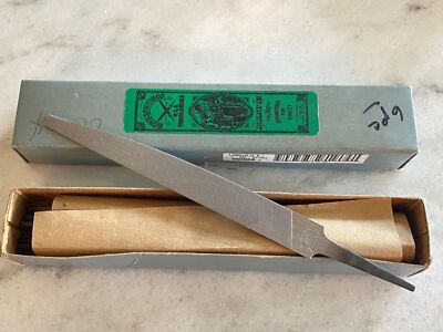 1 new NICHOLSON #06804 - 6'' Knife Bastard Double Cut Hand File, Made in USA