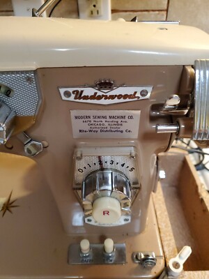 USA Old Style ヴィンテージアイアントレイ Underwood Sewing Machine | eBay