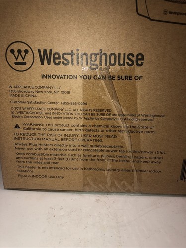Westinghouse 1500 Watts Ceramic Heater Model: WHD0903 - Picture 5 of 12