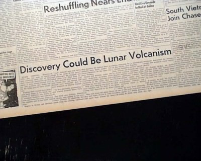 EUGENE CERNAN Apollo 17 NASA Space Mission Last Man on the MOON 1972 Newspaper
