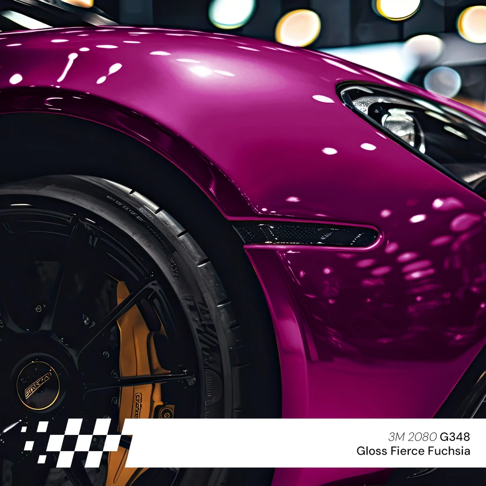 3M Wrap Film Series 2080 Car Wrapping Folie 30x152cm G348 Gloss Fierce Fuchsia - Bild 4 von 4