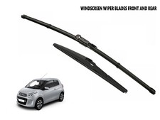 FRONT AND REAR WIPER BLADES FITS CITROEN C1 2014 - (26"RB-125-12
