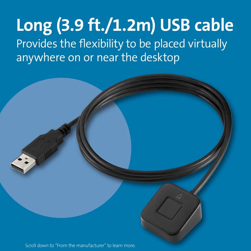 VeriMark Desktop Fingerprint Key FIDO U2F FIDO2 Windows Hello Certified Security - Image 4 of 4