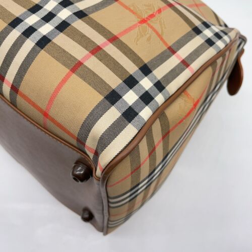 Authentic Burberry Nova Check Shadow Horse Boston Bag NS020346 - Picture 11 of 18