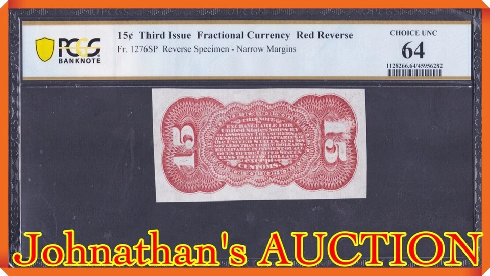 Fr# 1276 spnmb PCGS 64 Choice Unc. - Image 2 of 3