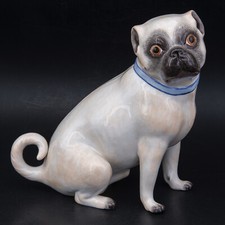 13.4 cm - Meissen 1st Wahl (from 1996) Single Figure Pug, Sitting 78746