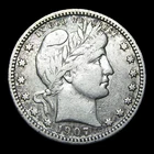 1907-S Barber Quarter Silver ---- Nice Coin ---- #KK322