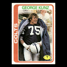 George Kunz #220 1978 Topps Baltimore Colts Football Card NFL EX