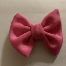 Kids Large Pink Girls Bow Hair Clip Cute Fun Vibrant