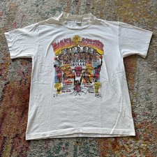 Vintage 1993 Chicago Bulls 3-Peat World Champs Salem Caricature T-Shirt Mens XL
