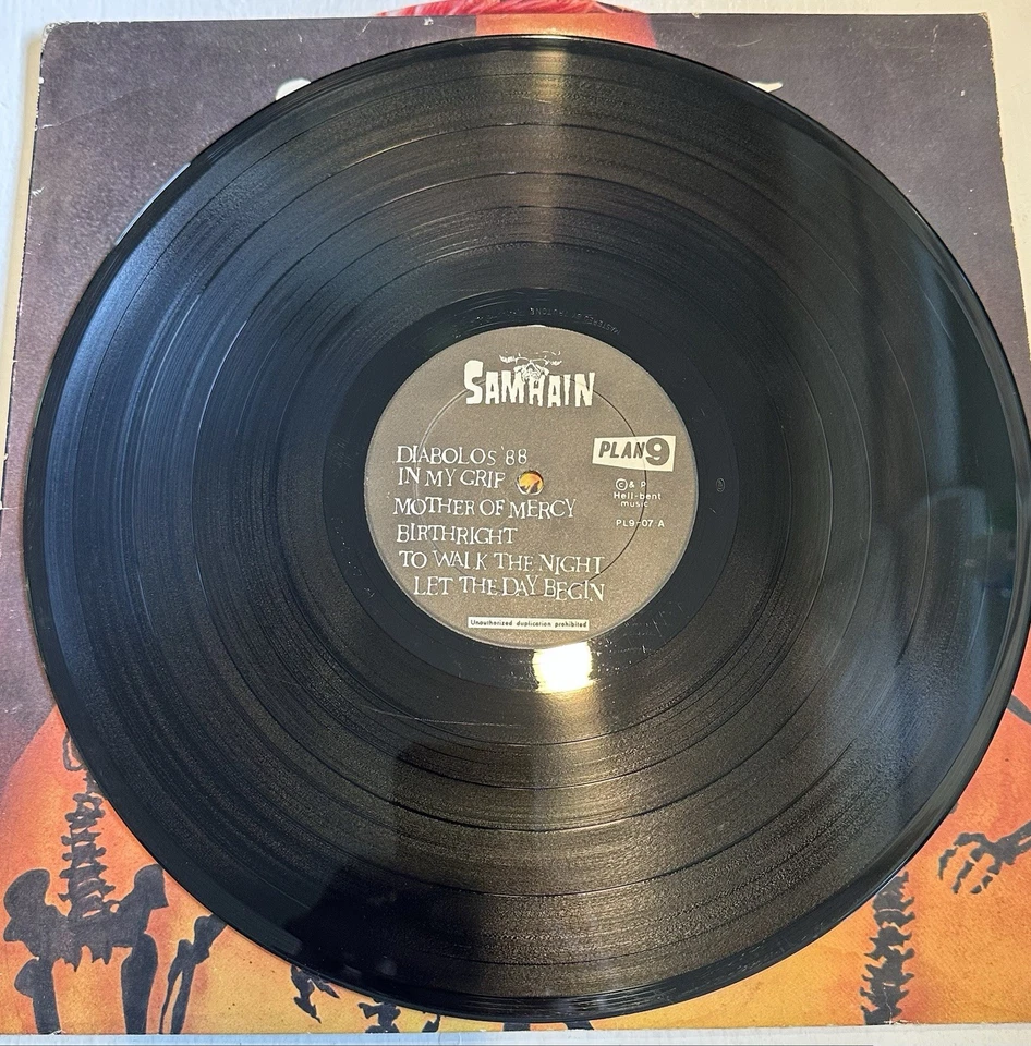 SAMHAIN November Coming Fire LP 1986 First Pressing w/o Insert VG MISFITS - Image 3 of 4