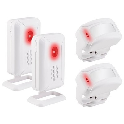 2x Wireless Door Bell Motion Sensor Detector Gate Welcome Chime Alert Alarm 280m