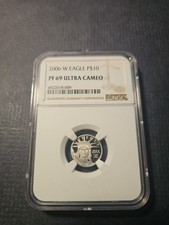 2006-W $10 PLATINUM 1/10 Oz. EAGLE NGC PF69 5250.00 per troy oz