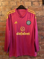 Celtic 2020/21 Goalkeeper Shirt Medium M Authentic Solar Pink Rare VGC LS Third
