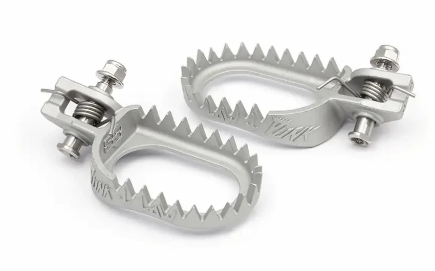 GASGAS EC250 EC300 EC250F 350F S3 PUNK ENDURO FOOTPEGS SILVER BACK-LOW 2017-2023