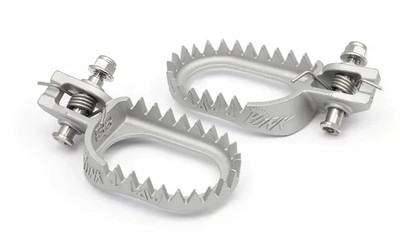 KTM EXC150 EXC250 EXC300 TPi S3 PUNK ENDURO FUSSRASTEN SILBER HINTEN - NIEDRIG 2017-2023