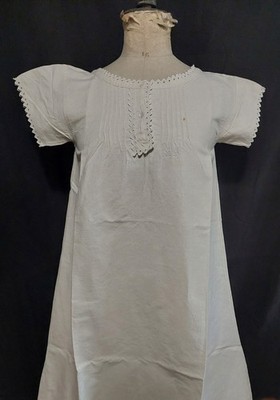 Antique Mestizo Monogram LM Liquette Nightgown Early 20th Century