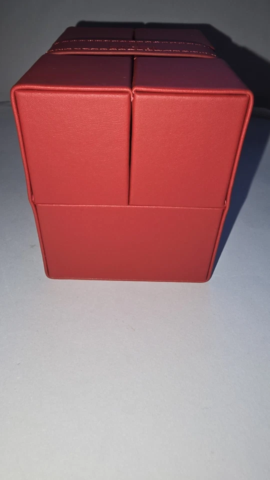 OMEGA Seamaster Speedmaster Constellation DeVille Red Leather Travel Display Box - Image 4 of 4