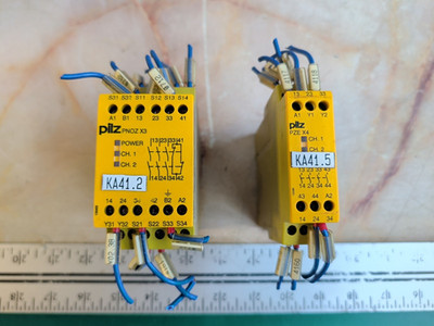 PILZ PNOZ X3 & PZE X4 SAFETY RELAYS - LOT OF 2