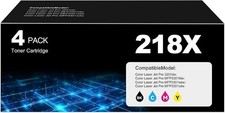Toner HP 218X 4PK Toner Cartridges for 3201dw 3301sdw 3301fdw 3301cdw with chip