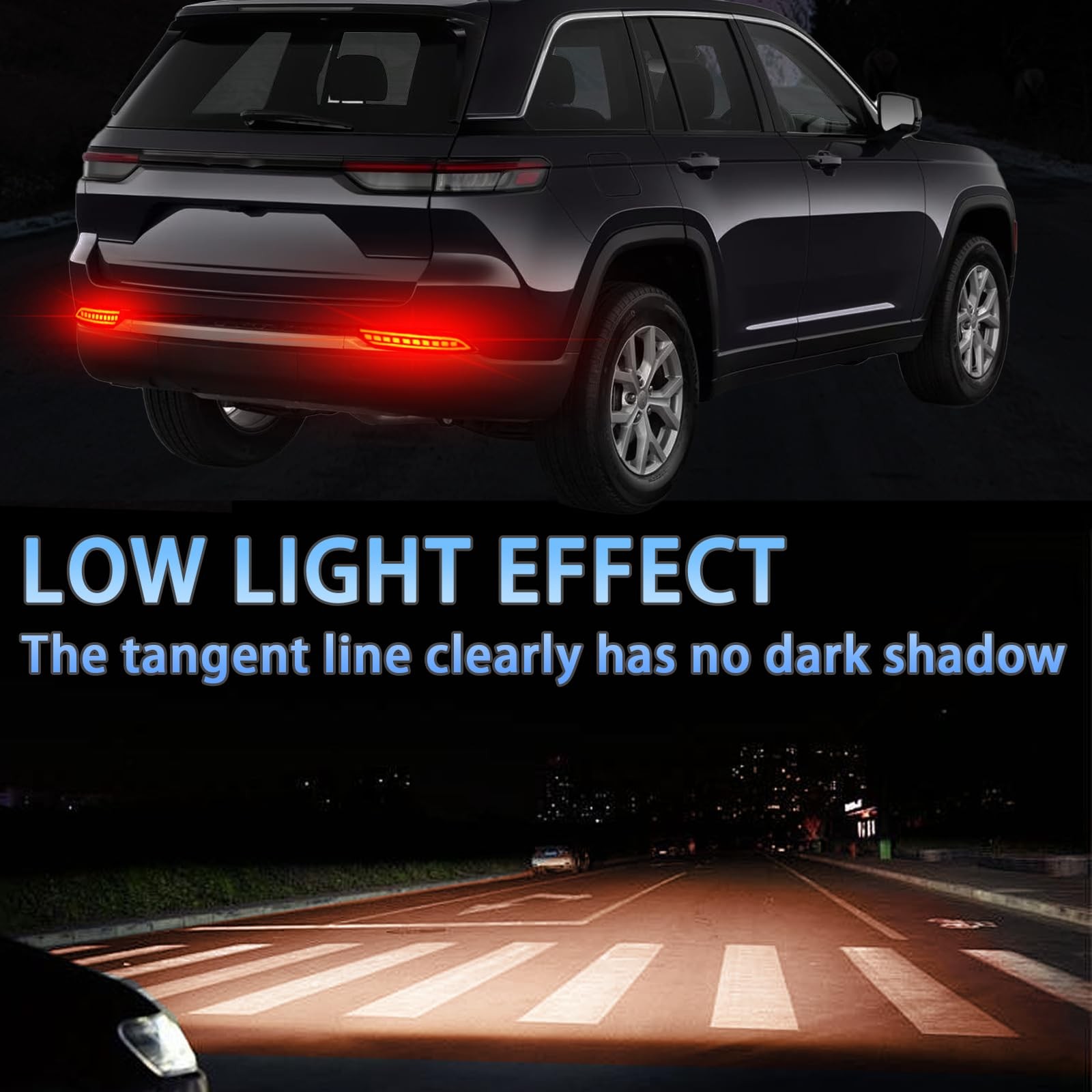 Suv Rear Led PGTOPONE Red LED Rear Bumper Reflectors Fog Brake Tail Light Lamps | eBay