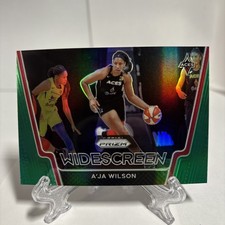 2021 Panini Prizm WNBA - Widescreen A'ja Wilson #6 Green Prizm