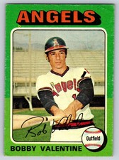 Bobby Valentine 1975 Topps #215 California Angels See Photos