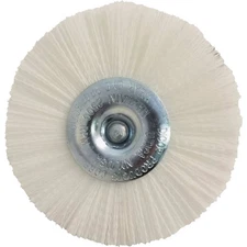 Dico Nyalox 4 In. White Nylon Non-Abrasive Drill-Mounted Brush 7200081 Dico