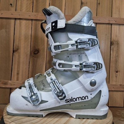 Salomon Divine 55 Ski Boots Womens Mondo 27/27.5 317mm White Energizer Alpine