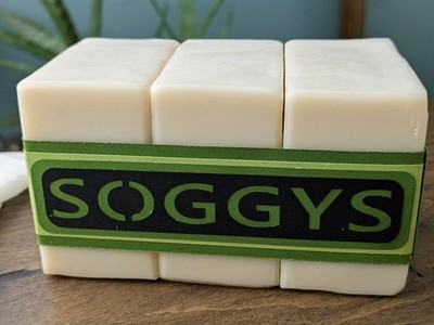 Olive Oil Soap Bars Set of 3 Unscented Handmade Cold Process Sensitive Skin