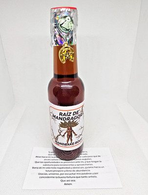 PERFUME RAIZ DE MANDRAGORA / MANDRAKE ROOT PARA EXITO BUENA SUERTE DINERO 1PC