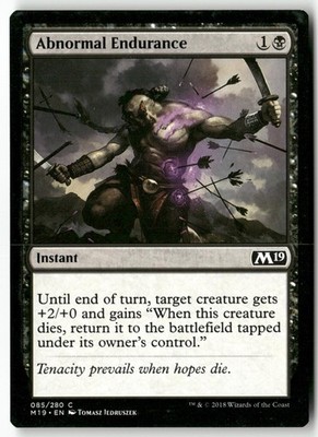 Abnormal Endurance 85 Magic: The Gathering Core Set 2019 2018