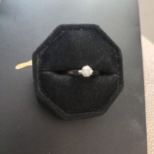 Yellow Gold Diamond Solitaire Ring 9ct