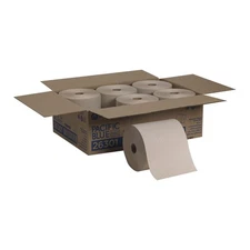 Pacific Blue Basic Recycled Hardwound Paper Towel Rolls 26301 6 Rolls GP 8”x800’