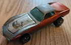 RARE VINTAGE 1967 Hot Wheels Redline Custom Corvette Ray Orange Bearing Wheel HK